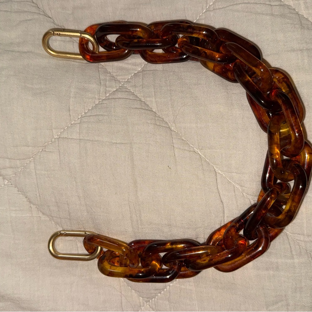 Clare V Shortie Strap Tortoise